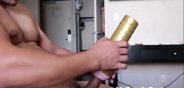  Stepsister Helps Her Brother with His Fleshlight